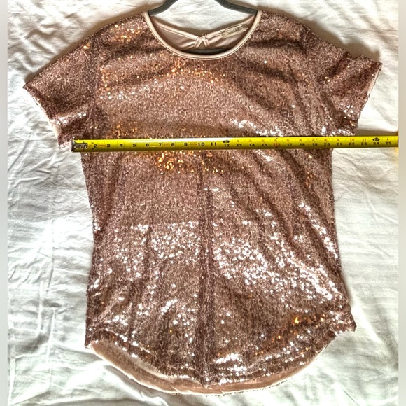 Rose Gold Sequin Tshirt - Picture 6 of 8